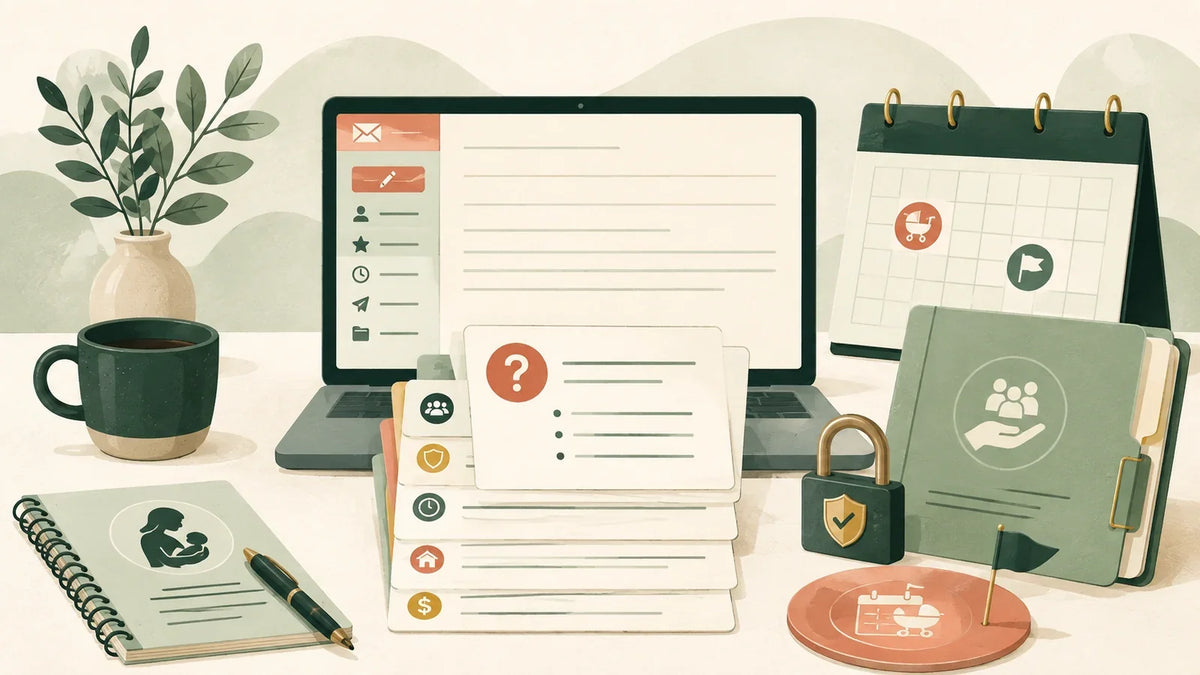 HR question planner for an employee preparing to return from maternity leave