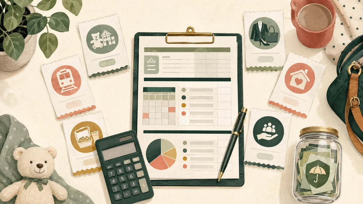 Budget showing often-overlooked costs of returning to work after a baby