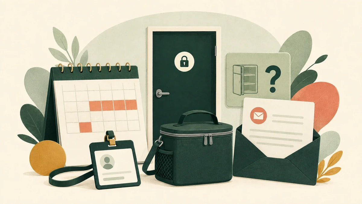 Workplace pumping logistics checklist for returning employees
