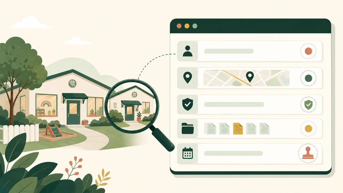 State daycare licensing lookup and verification steps