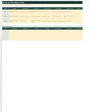 30 60 90 day return-to-work plan worksheet preview